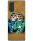 Funda personalizada para teléfono con 2 mascotas 'The Golfers'