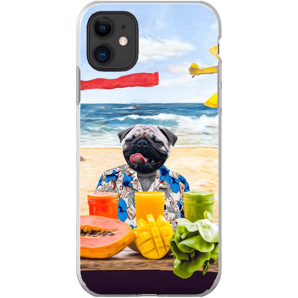 Funda para móvil personalizada &#39;El perro de la playa&#39;