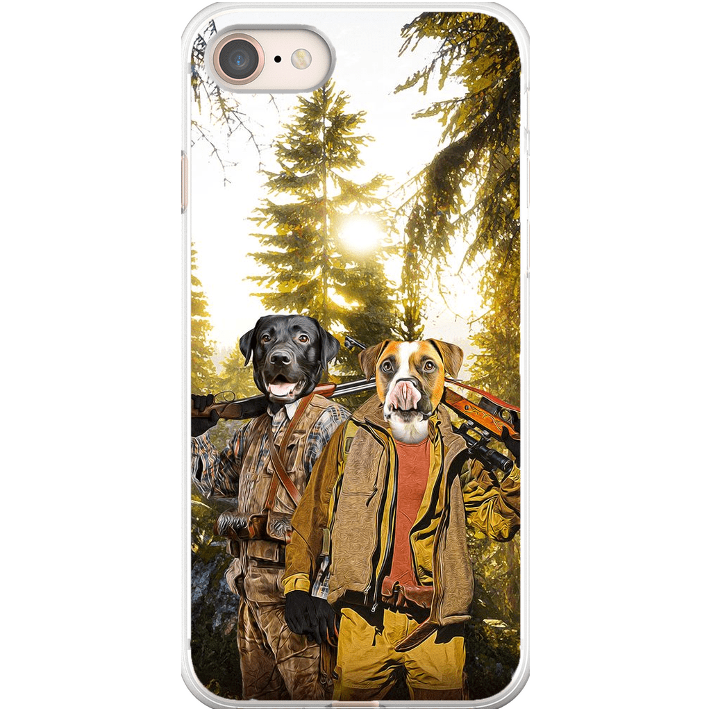 Funda personalizada para teléfono con 2 mascotas &#39;The Hunters&#39;