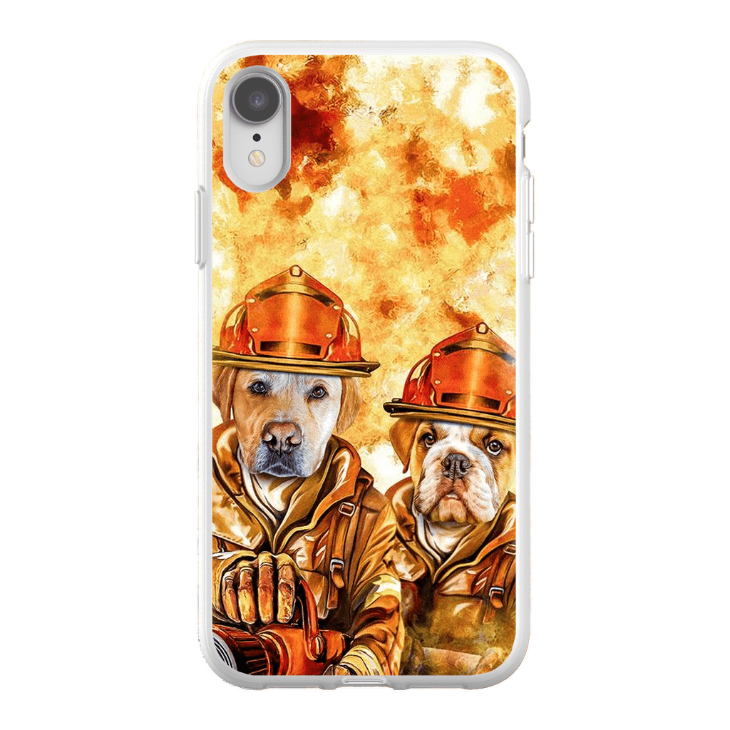 Funda personalizada para teléfono con 2 mascotas &#39;Los Bomberos&#39;