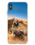 Funda para móvil personalizada 'El piloto de motocross'