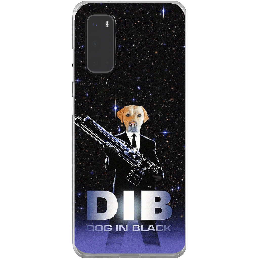 Funda para móvil personalizada &#39;Perro de negro&#39;