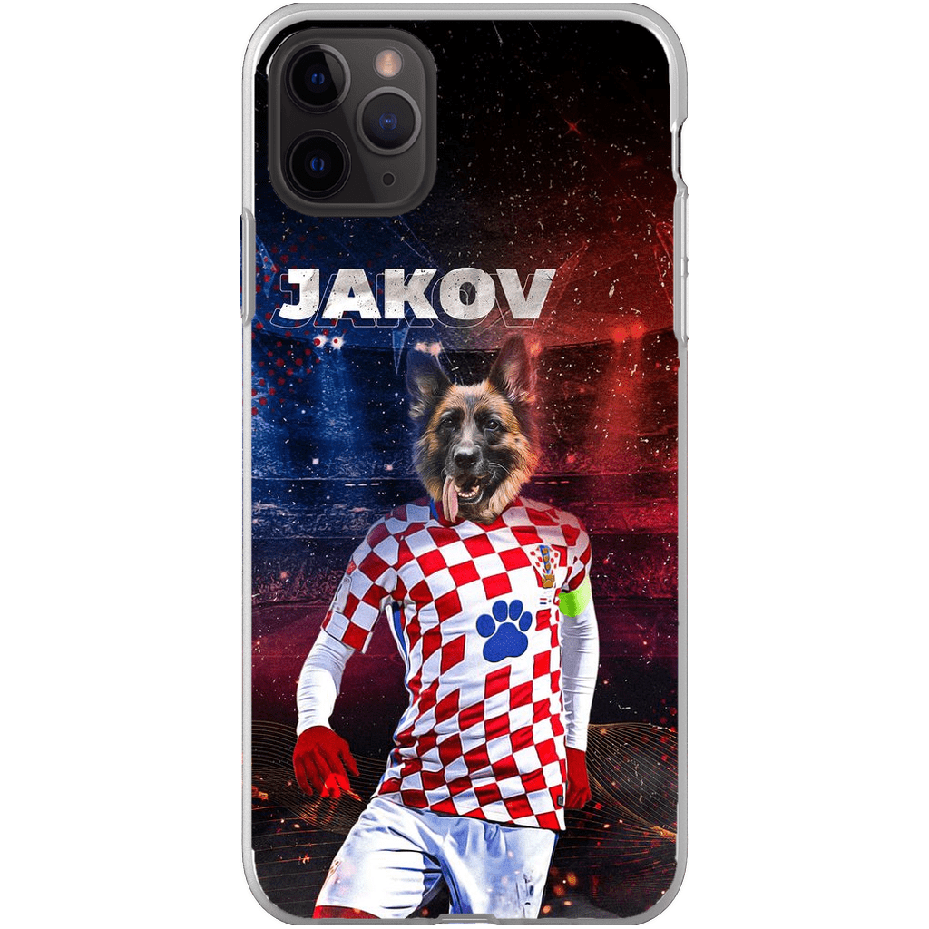 Funda para móvil personalizada &#39;Croacia Doggos Soccer&#39;