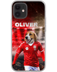 Funda para móvil personalizada 'Dinamarca Doggos Soccer'