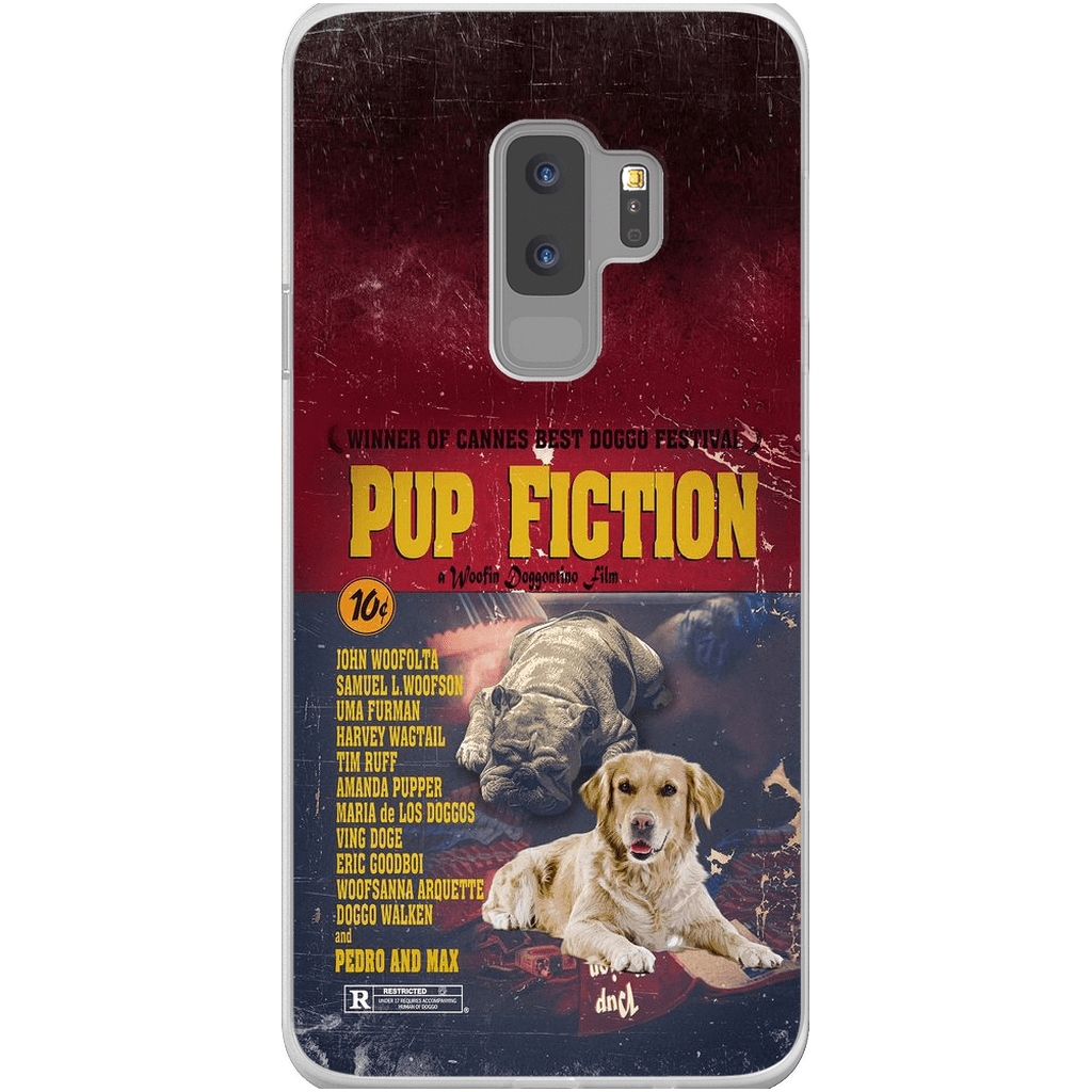 Funda personalizada para teléfono con 2 mascotas &#39;Pup Fiction&#39;