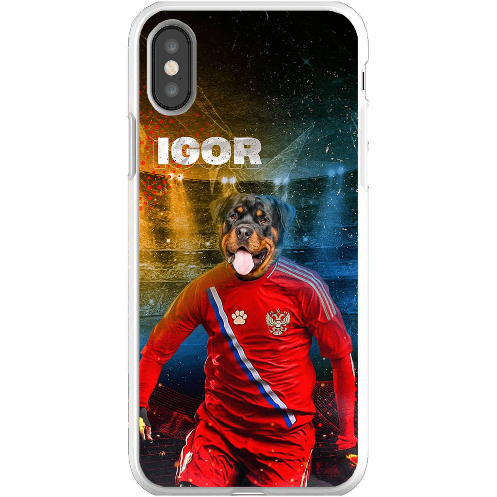 Funda para móvil personalizada &#39;Russia Doggos Soccer&#39;