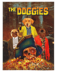 Manta personalizada para 3 mascotas 'The Doggies'