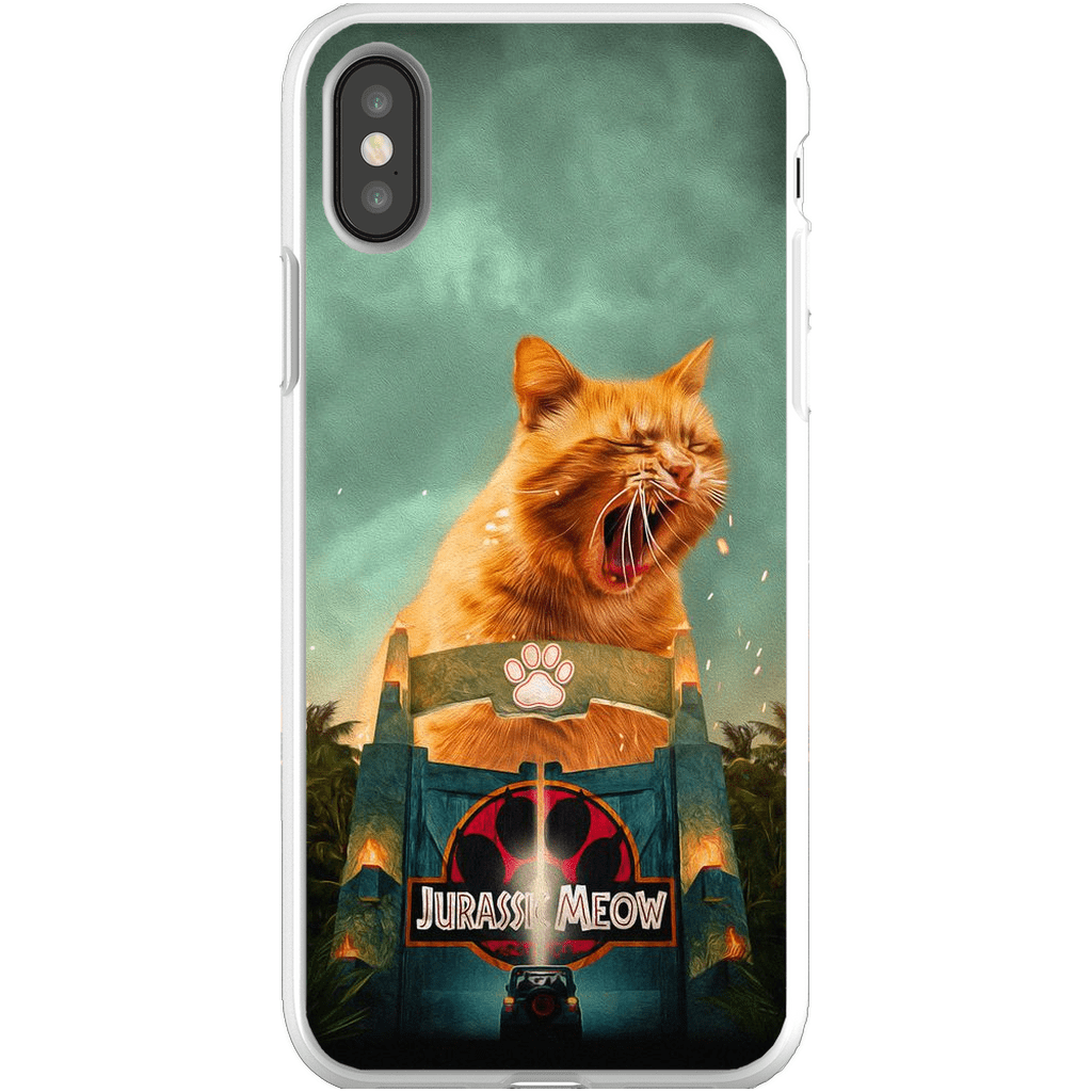 Funda para móvil personalizada &#39;Jurassic Meow&#39;