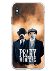 Funda personalizada para teléfono con 2 mascotas 'Peaky Woofers'