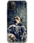 Funda para teléfono personalizada 'El veterano del ejército'