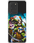 Funda personalizada para teléfono con 4 mascotas 'Teenage Mutant Ninja Doggos'