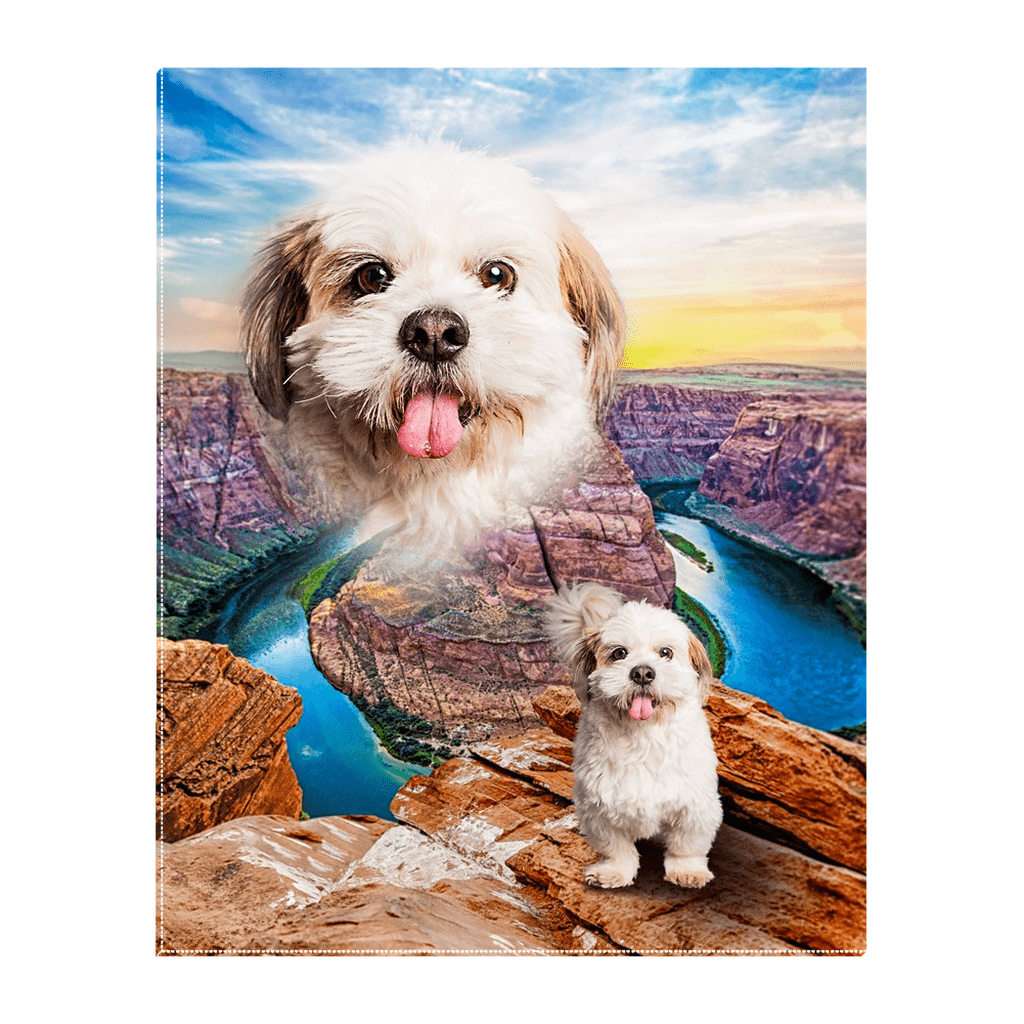 Lienzo personalizado para mascotas &#39;Majestic Canyon&#39;