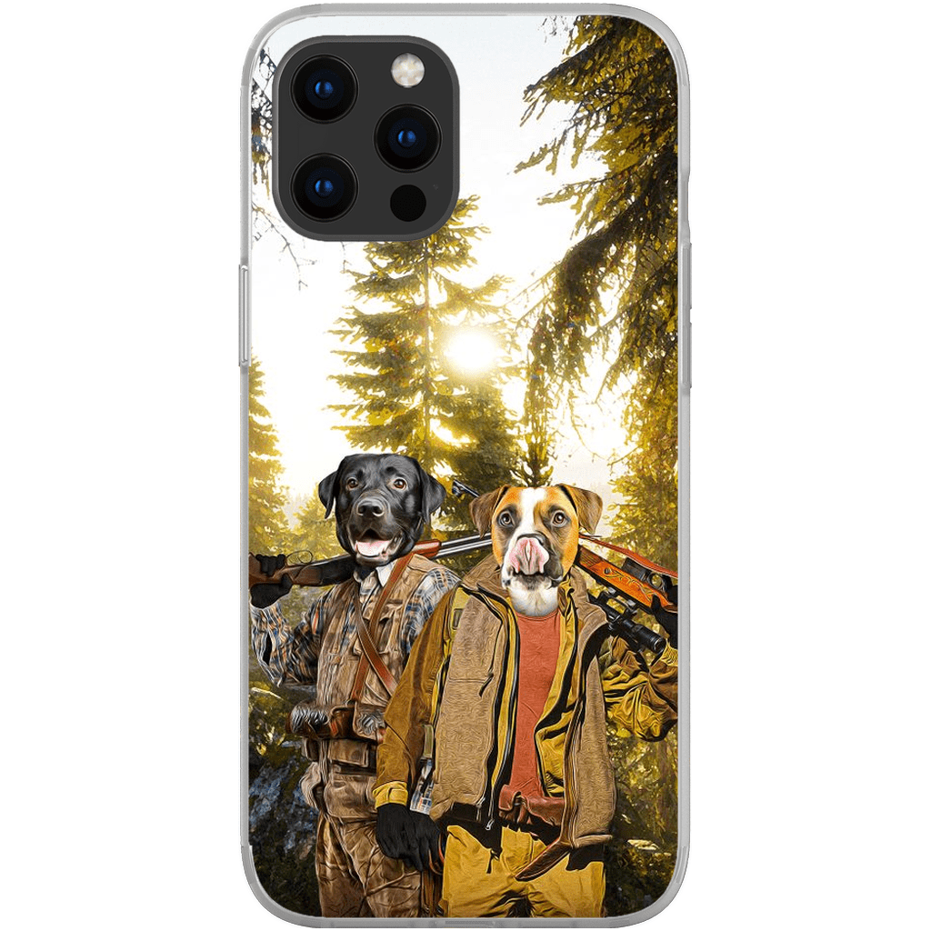 Funda personalizada para teléfono con 2 mascotas &#39;The Hunters&#39;