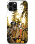 Funda personalizada para teléfono con 2 mascotas 'The Hunters'