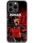 Funda para móvil personalizada 'Belgium Doggos Soccer'