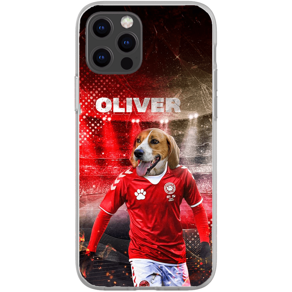 Funda para móvil personalizada &#39;Dinamarca Doggos Soccer&#39;