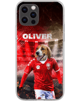 Funda para móvil personalizada 'Dinamarca Doggos Soccer'