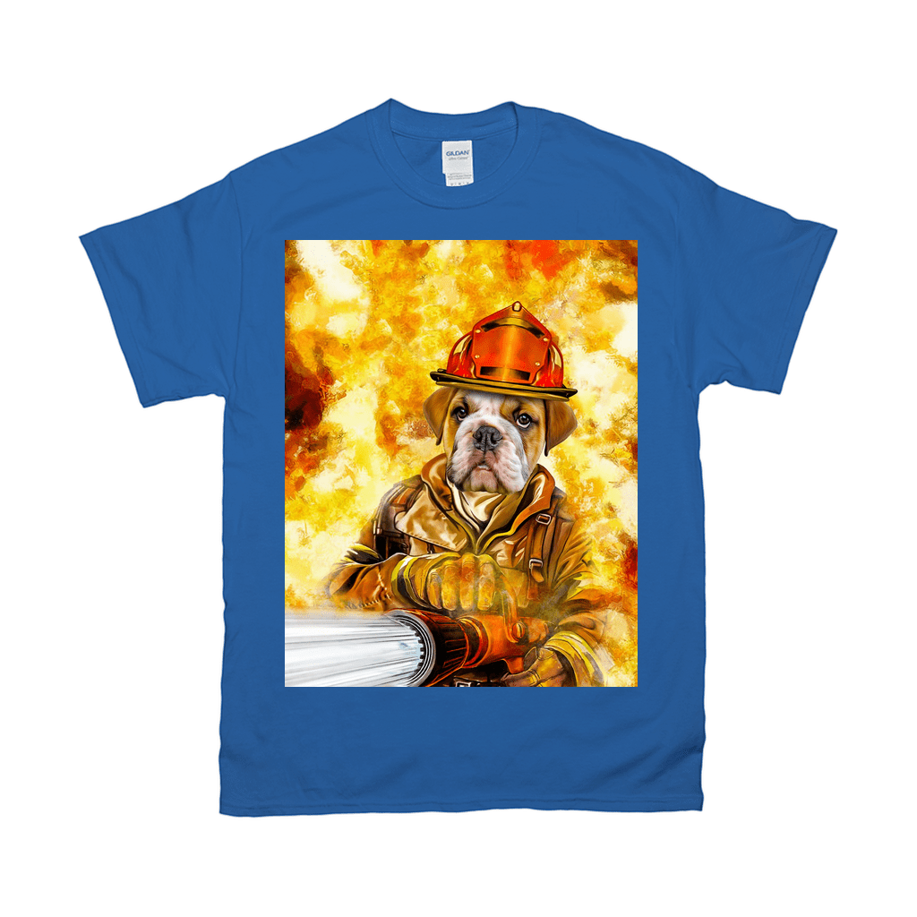 Camiseta personalizada para mascotas &#39;El bombero&#39; 