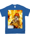 Camiseta personalizada para mascotas 'El bombero' 