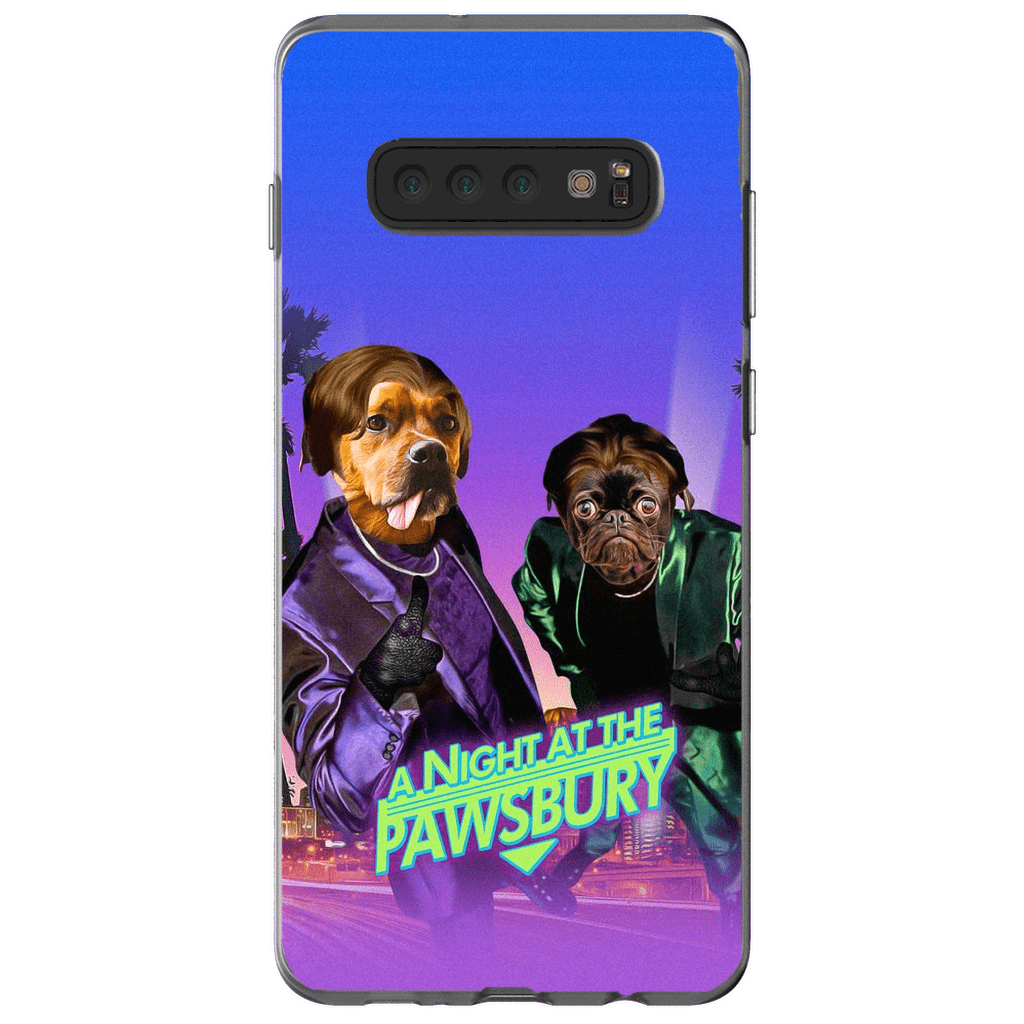 Funda personalizada para teléfono con 2 mascotas &#39;Una noche en Pawsbury&#39;