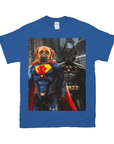 Camiseta personalizada con 2 mascotas 'Superdog &amp; Batdog'