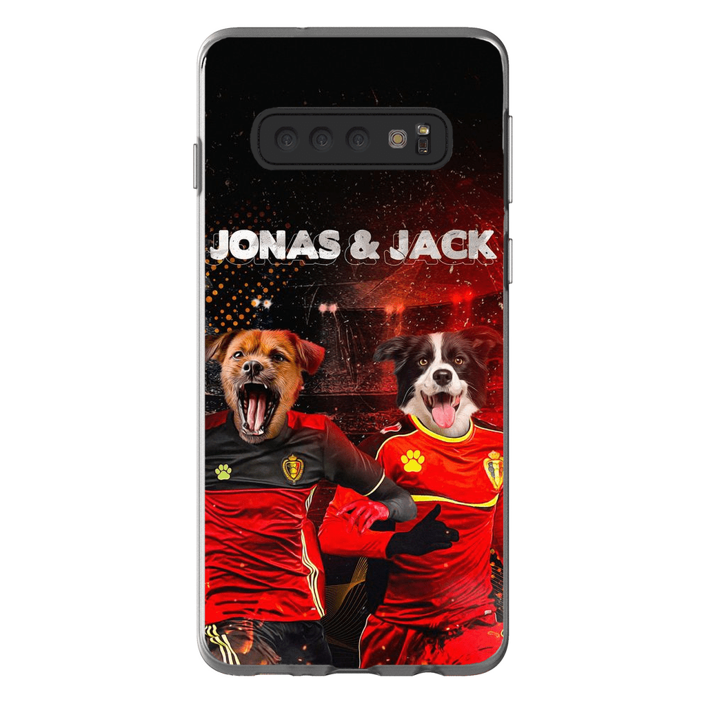 Funda personalizada para teléfono con 2 mascotas &#39;Belgium Doggos&#39;