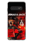 Funda personalizada para teléfono con 2 mascotas 'Belgium Doggos'