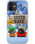 Funda personalizada para teléfono con 2 mascotas 'South Bark'