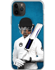 Funda para teléfono personalizada 'El jugador de críquet'