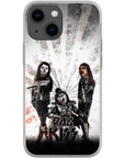 Funda personalizada para teléfono con 3 mascotas 'Kiss Doggos'