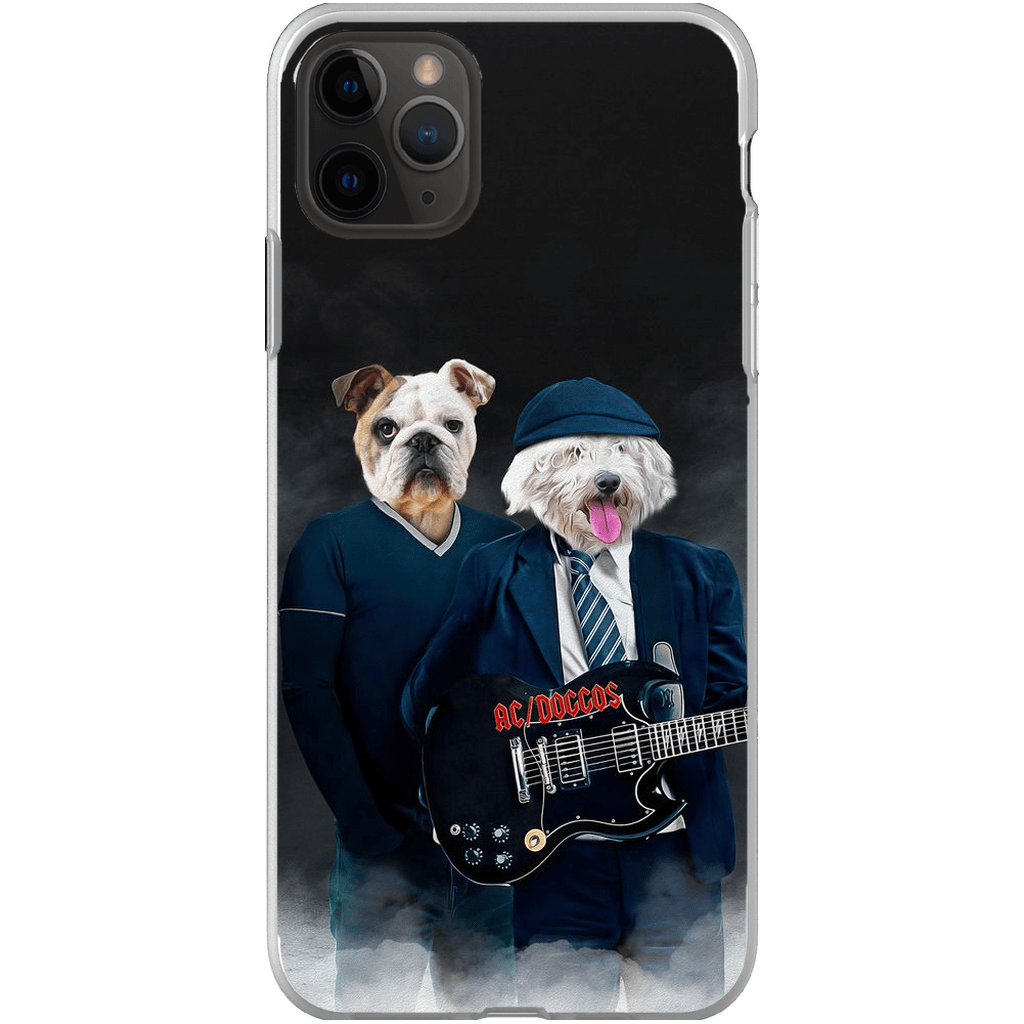 Funda personalizada para teléfono con 2 mascotas &#39;AC/Doggos&#39;