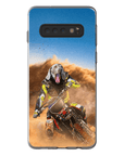 Funda para móvil personalizada 'El piloto de motocross'