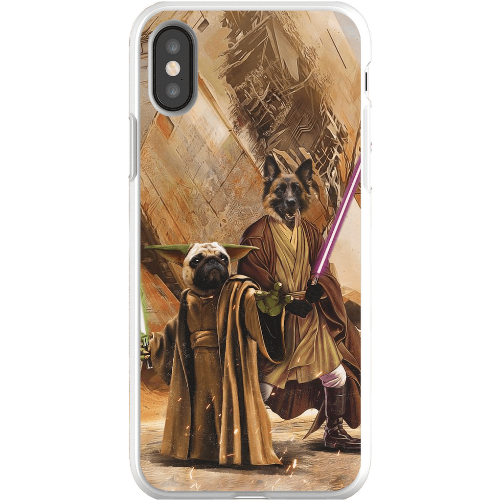 Funda personalizada para teléfono con 2 mascotas &#39;Yodogg &amp;amp; Jedi-Doggo&#39;