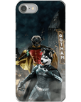 Funda personalizada para teléfono con 2 mascotas 'Bat Dog &amp; Robpaw'