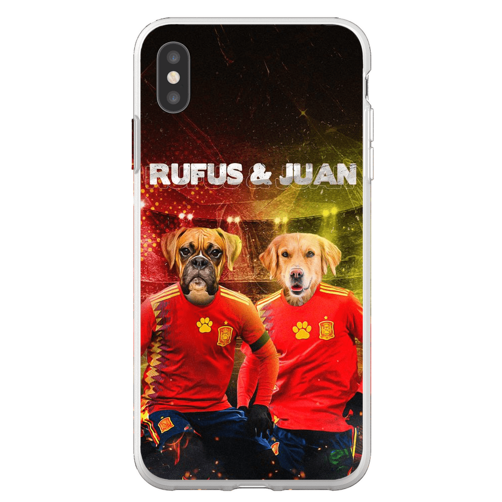 &#39;Spain Doggos&#39; Funda personalizada para teléfono con 2 mascotas