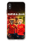 'Spain Doggos' Funda personalizada para teléfono con 2 mascotas