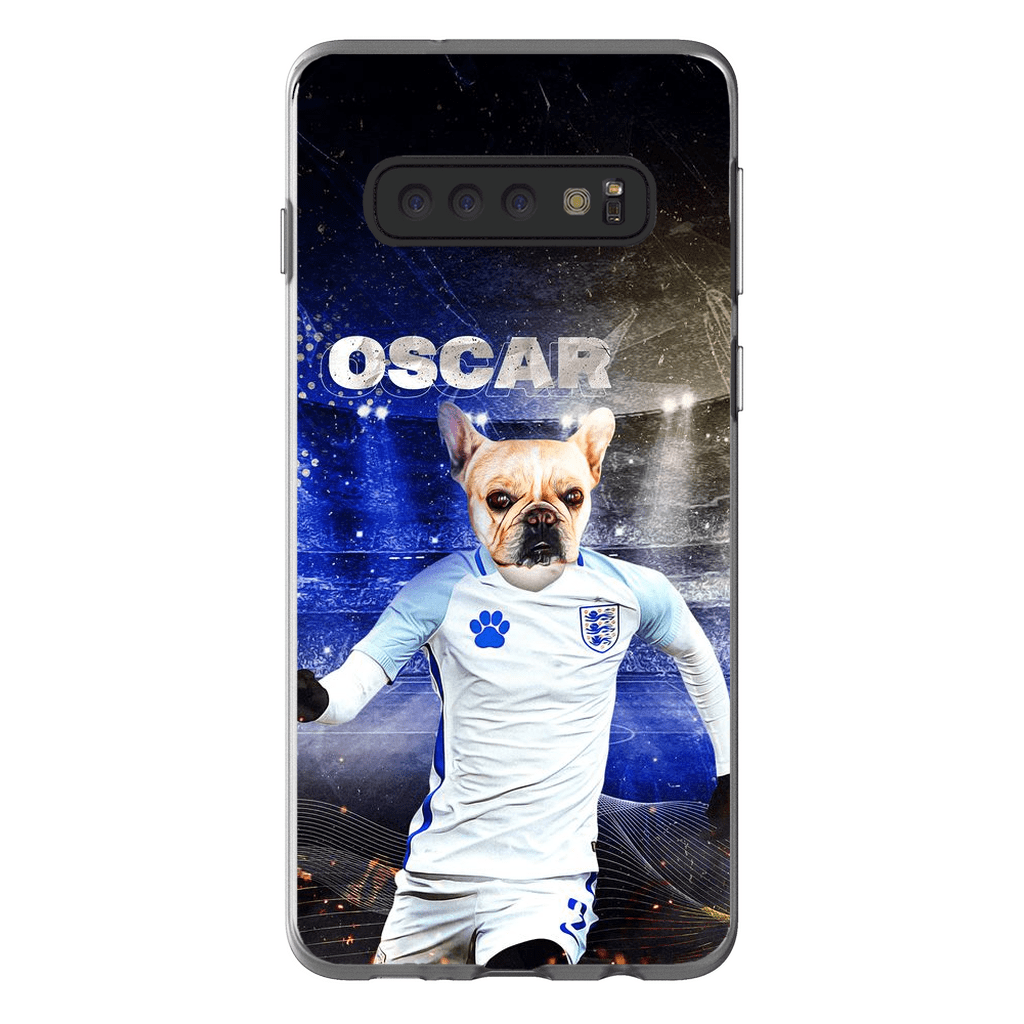 Funda para teléfono personalizada &#39;England Doggos Soccer&#39;