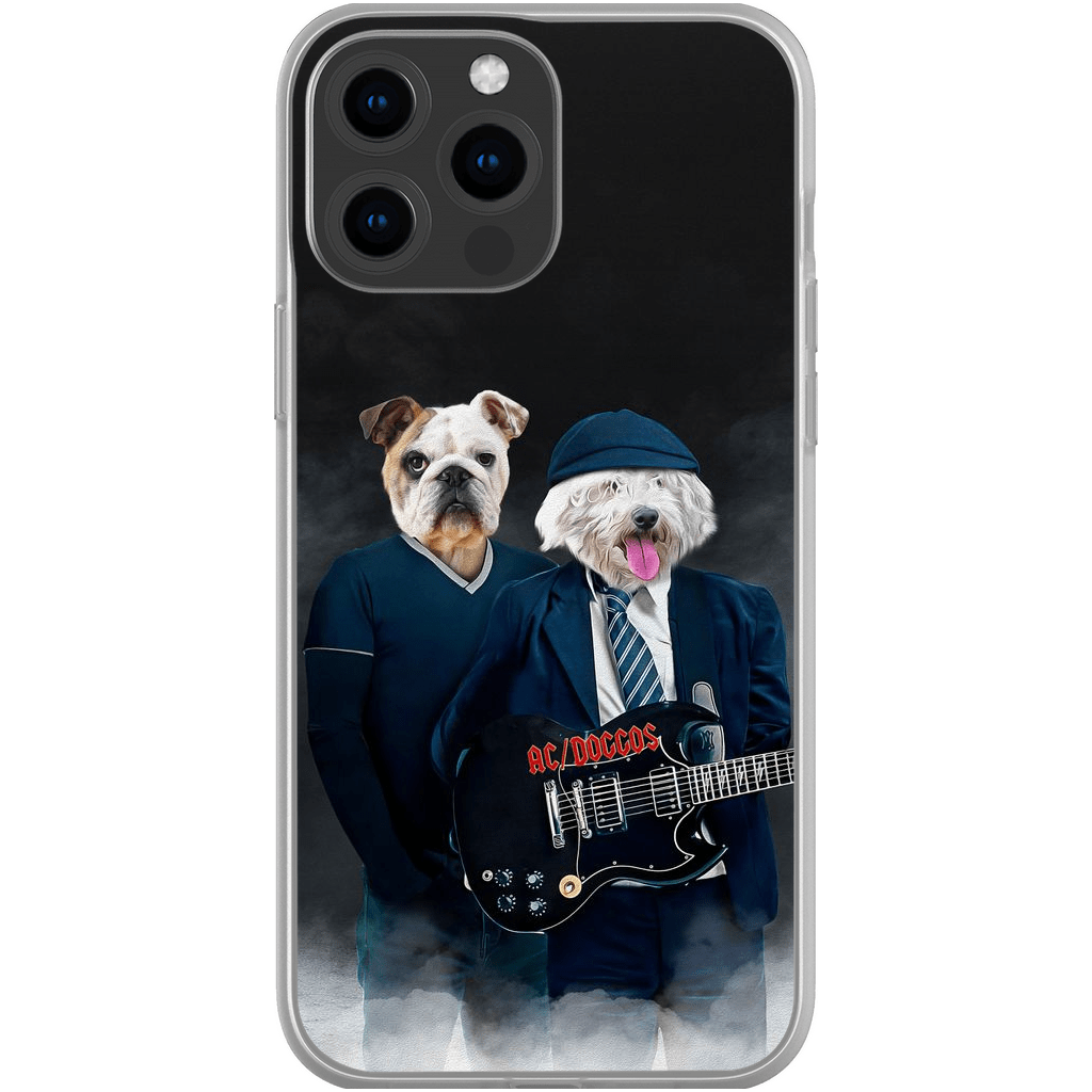 Funda personalizada para teléfono con 2 mascotas &#39;AC/Doggos&#39;