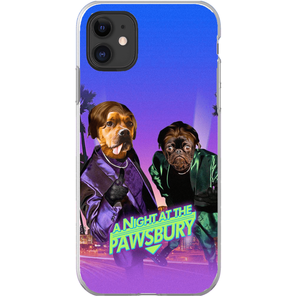 Funda personalizada para teléfono con 2 mascotas &#39;Una noche en Pawsbury&#39;