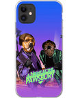 Funda personalizada para teléfono con 2 mascotas 'Una noche en Pawsbury'