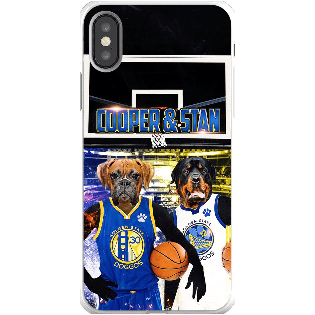 Funda personalizada para teléfono con 2 mascotas &#39;Golden State Doggos&#39;