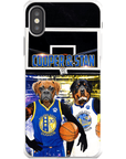 Funda personalizada para teléfono con 2 mascotas 'Golden State Doggos'