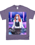 Camiseta personalizada para mascotas 'La DJ femenina'