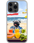 Funda para móvil personalizada 'El perro de la playa'