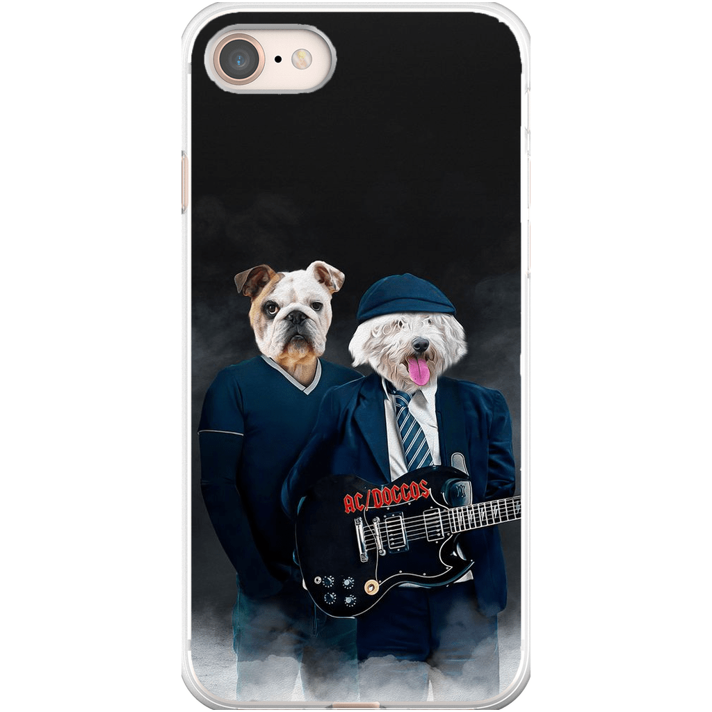 Funda personalizada para teléfono con 2 mascotas &#39;AC/Doggos&#39;