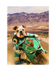 Lienzo personalizado para mascotas 'Kawadawgi Rider'