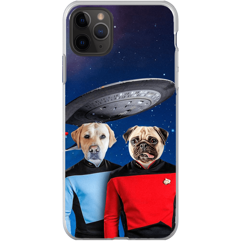 Funda personalizada para teléfono con 2 mascotas &#39;Doggo-Trek&#39;