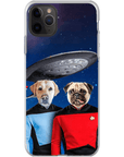 Funda personalizada para teléfono con 2 mascotas 'Doggo-Trek'