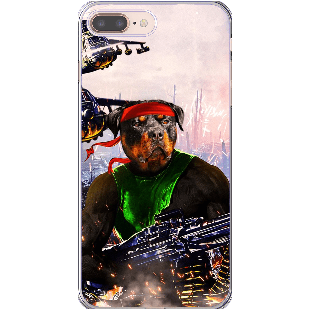 Funda para teléfono personalizada &#39;Rambo Doggo&#39;