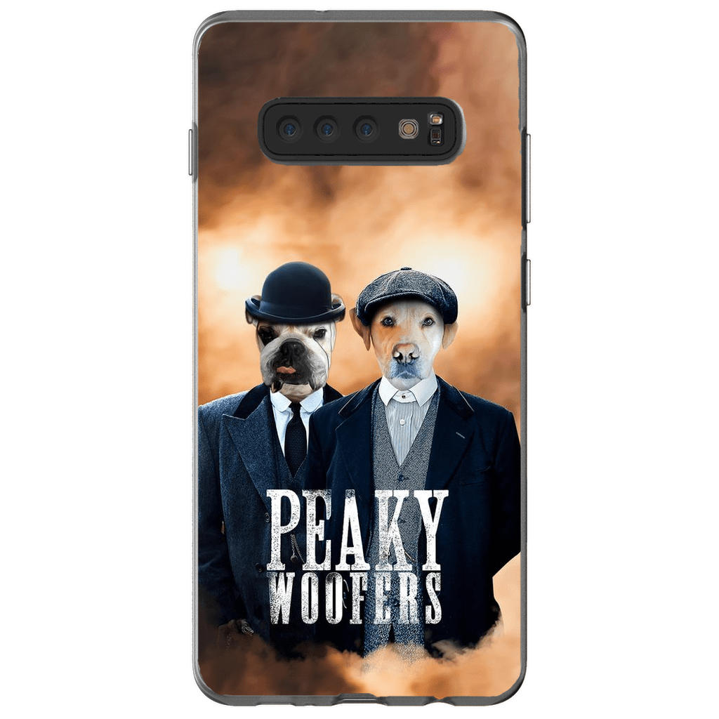 Funda personalizada para teléfono con 2 mascotas &#39;Peaky Woofers&#39;